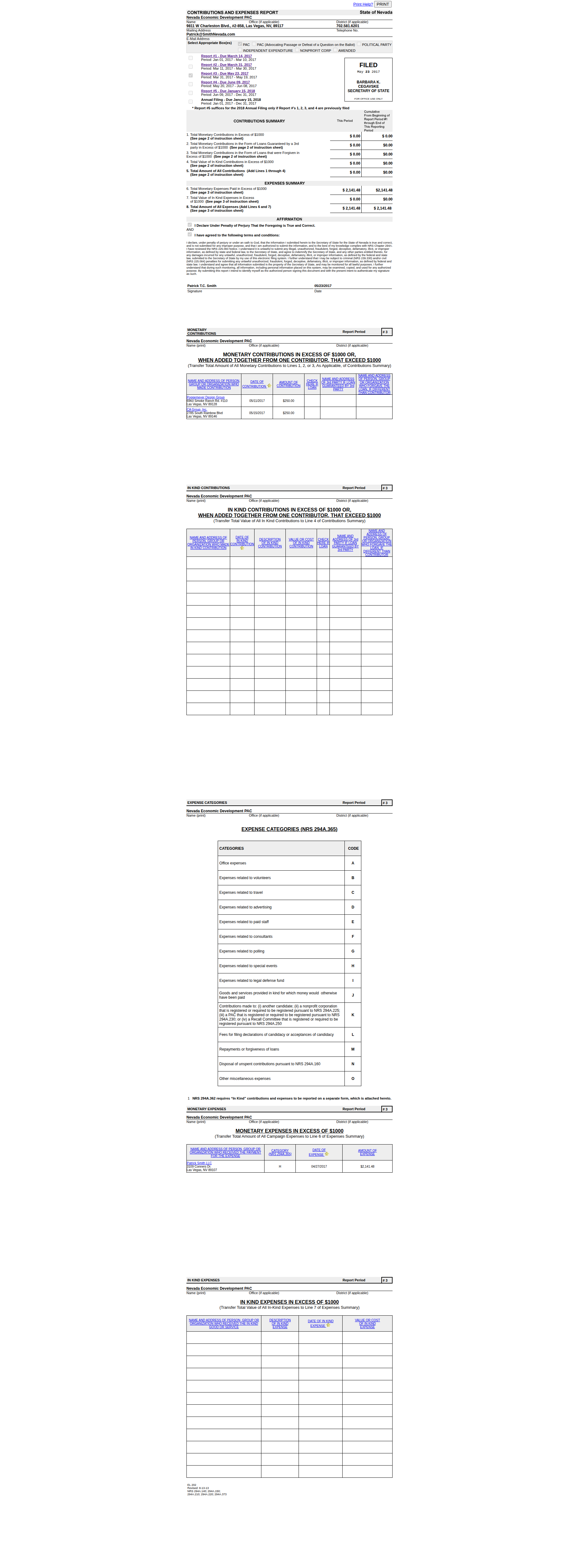NEDPAC NVSOS filing - May 23, 2017
