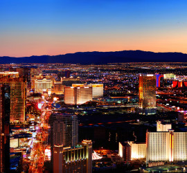 Las Vegas skyline at night